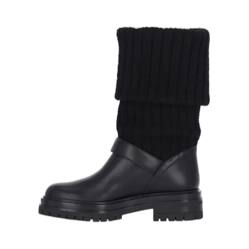 Boots With Knit Cuffs