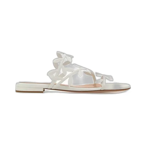 Floral Leaf Flat Sandals