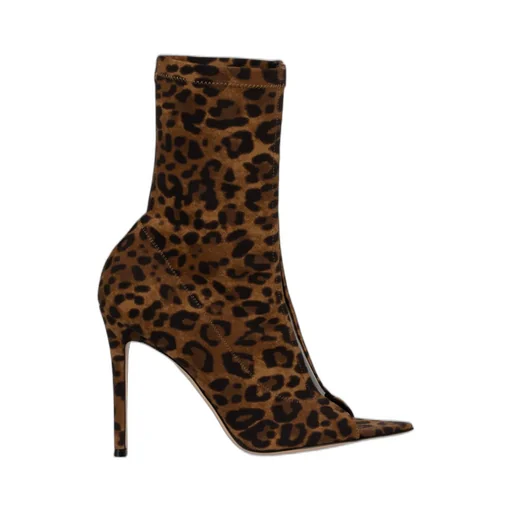 Peep-Toe Ankle Boots