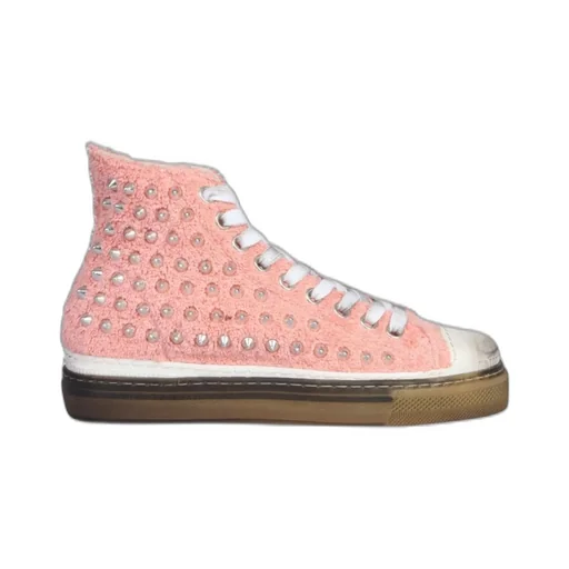 High-Top Sneakers With Studs