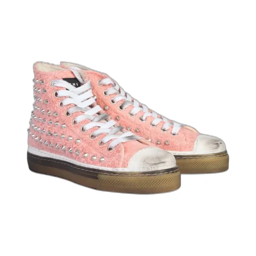 High-Top Sneakers With Studs