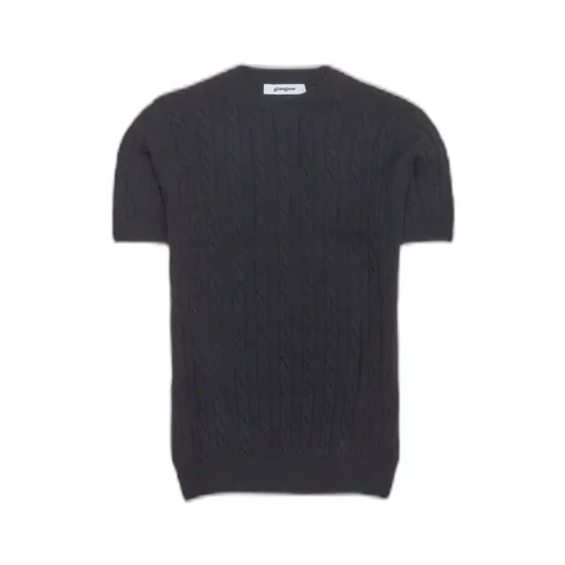 Cable Knit Short Sleeve Sweater