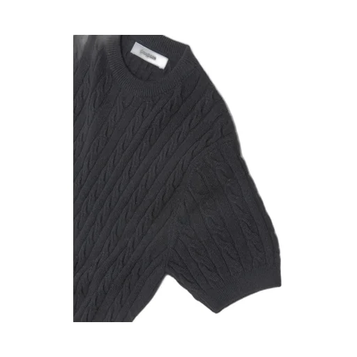 Cable Knit Short Sleeve Sweater