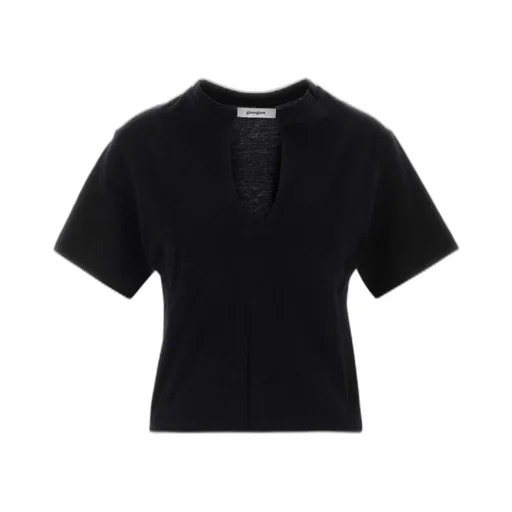 T-Shirt With V-Neck Cutout