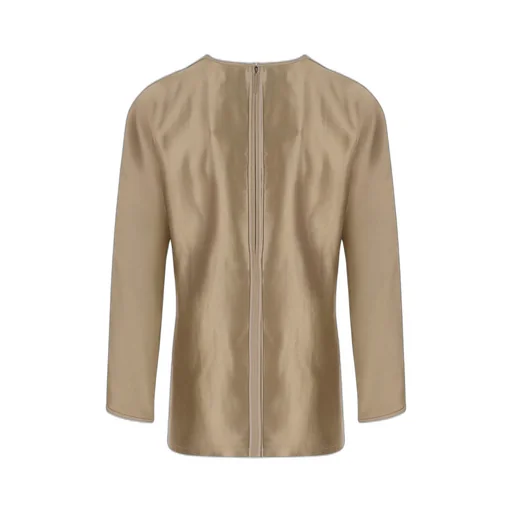 Long Sleeve Silk Top
