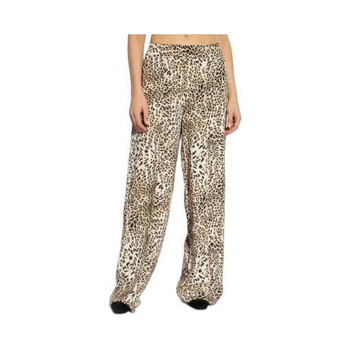 Printed Wide-Leg Trousers