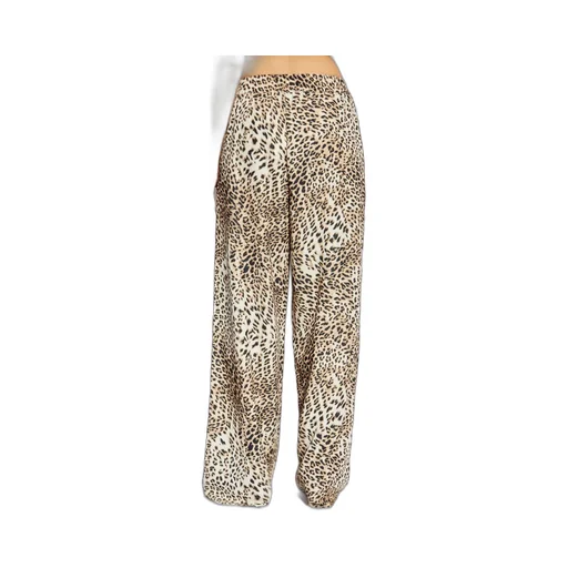 Printed Wide-Leg Trousers