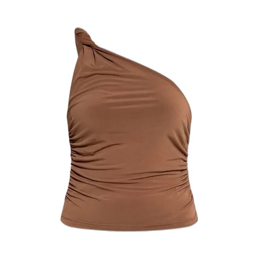 One-Shoulder Ruched Top