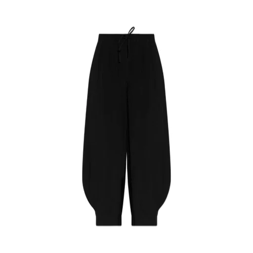 Wide-Leg Cropped Trousers