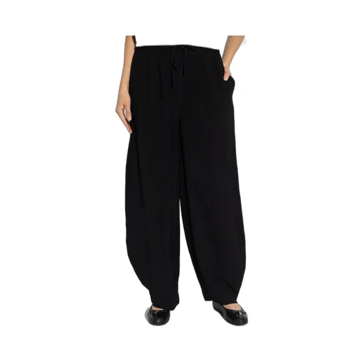 Wide-Leg Cropped Trousers