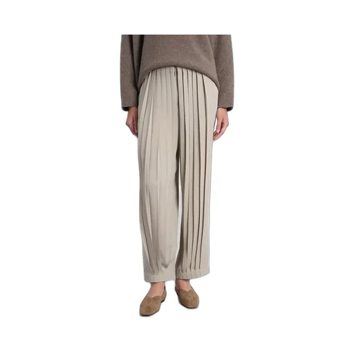 Pleated Wide-Leg Pants