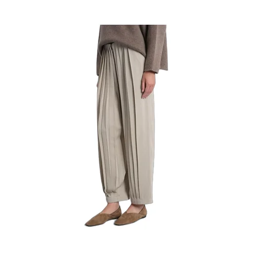 Pleated Wide-Leg Pants