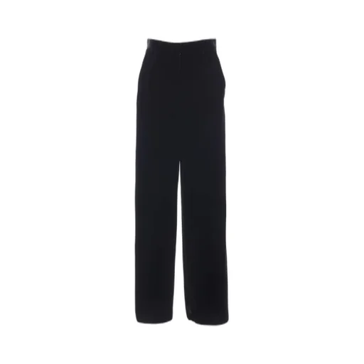 Wide-Leg Velvet Trousers
