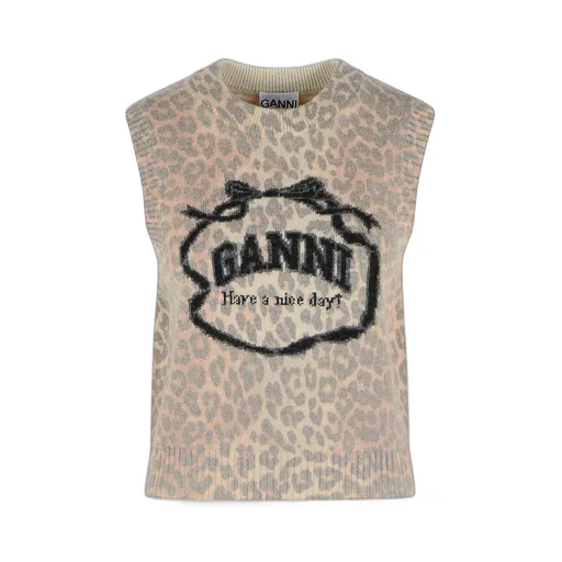 Leopard Print Sweater Vest