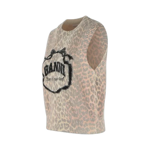 Leopard Print Sweater Vest