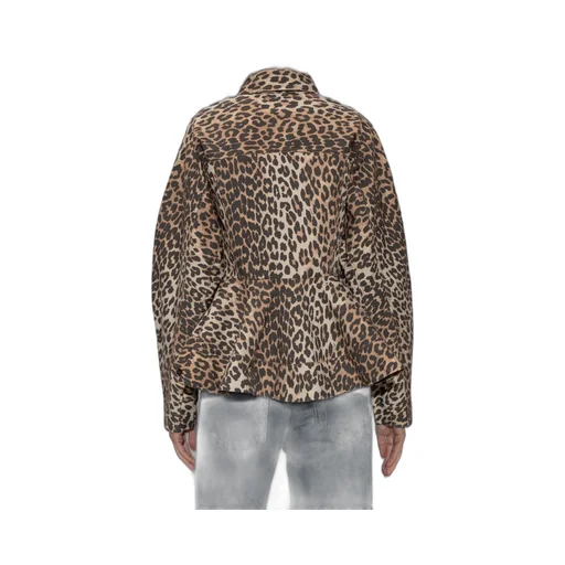 Leopard Print Peplum Shirt