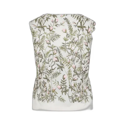Sleeveless Embroidered Top