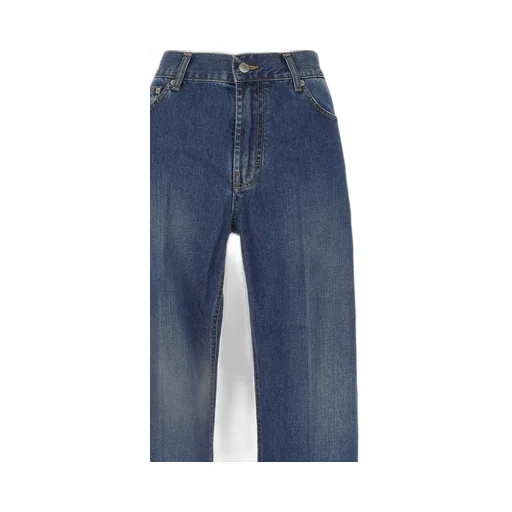 High-Waisted Straight-Leg Jeans