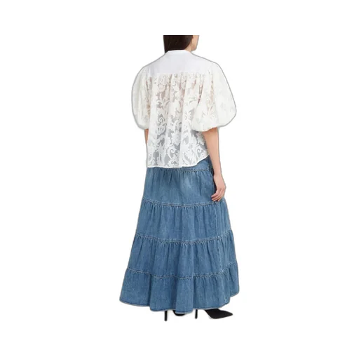 Puff Sleeve Lace Blouse
