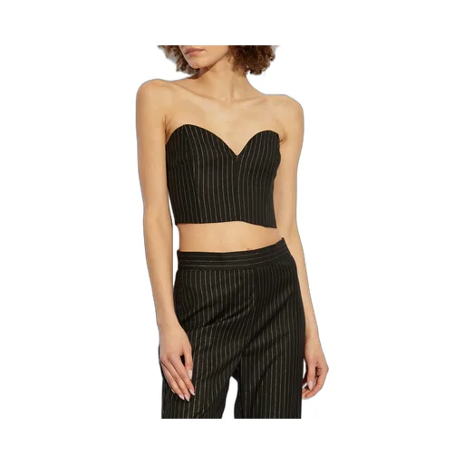 Pinstripe Corset Top