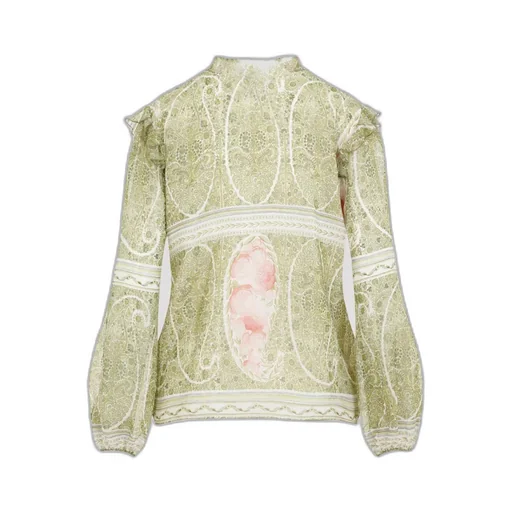 Printed Silk Blouse