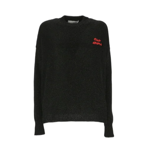 Sweater With Embroidered Slogan Ciao Amore