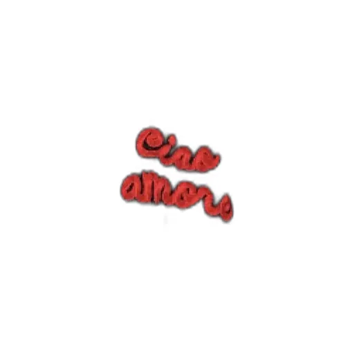Sweater With Embroidered Slogan Ciao Amore