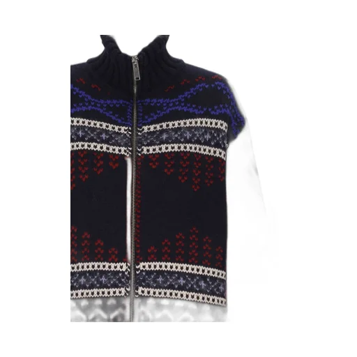 Zip-Up Turtleneck Sweater