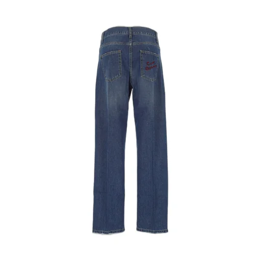 High-Waisted Straight-Leg Jeans