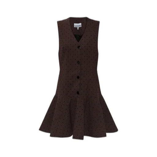 Polka Dot Vest Dress
