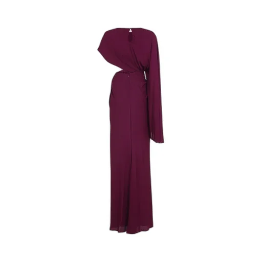 Asymmetric Draped Maxi Dress