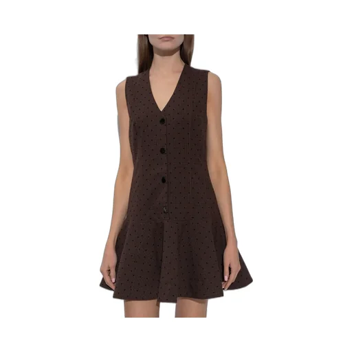 Polka Dot Vest Dress