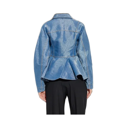 Denim Peplum Jacket