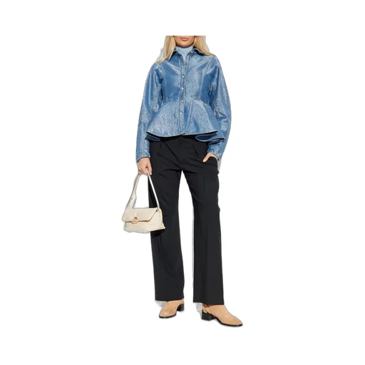 Denim Peplum Jacket