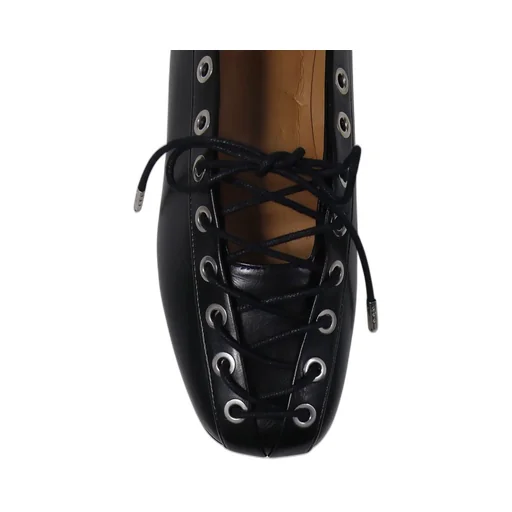 Lace-Up Ballet Flats