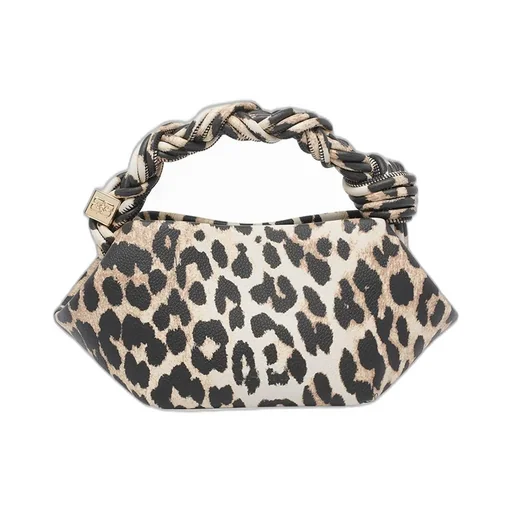Leopard Print Top Handle Bag
