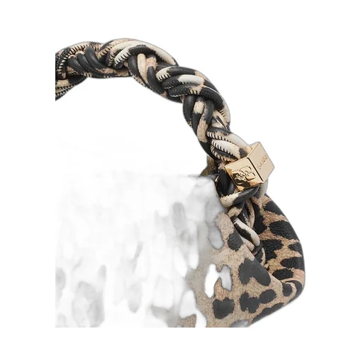 Leopard Print Top Handle Bag
