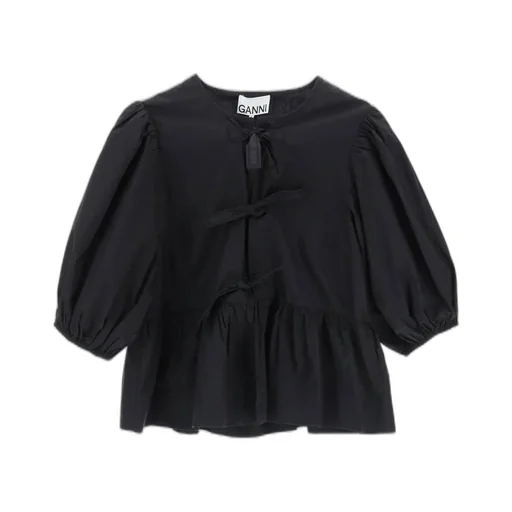 Peplum Blouse With Bows