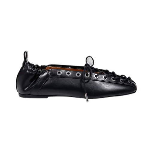 Lace-Up Ballet Flats