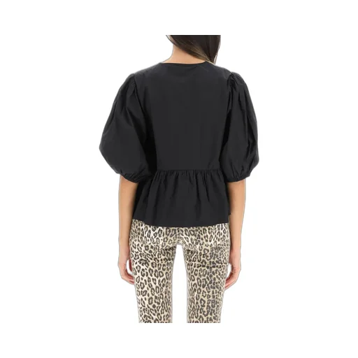 Peplum Blouse With Bows
