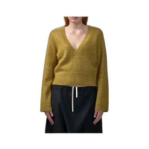 V-Neck Cropped Sweater