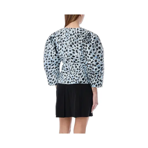Printed Puff Sleeve Top
