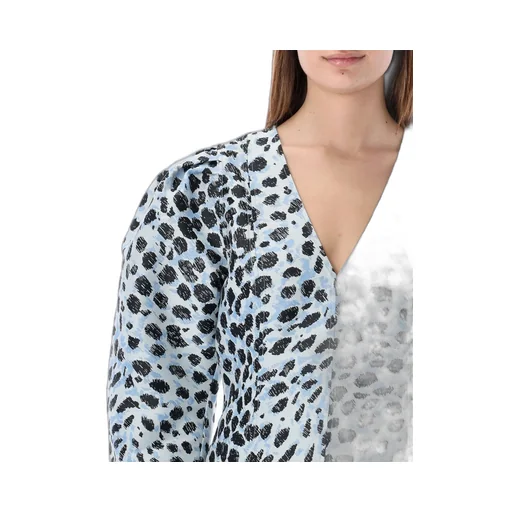 Printed Puff Sleeve Top