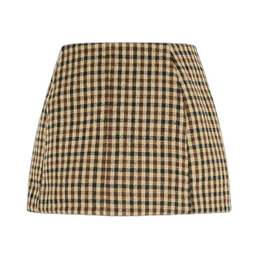 Checked Mini Skirt