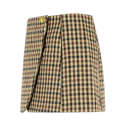 Checked Mini Skirt