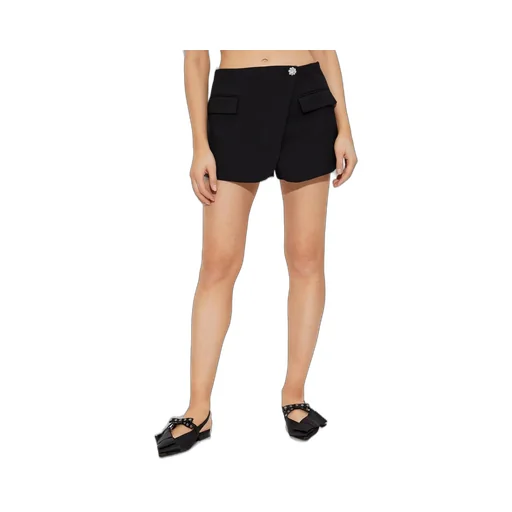 Asymmetric Button Skirt