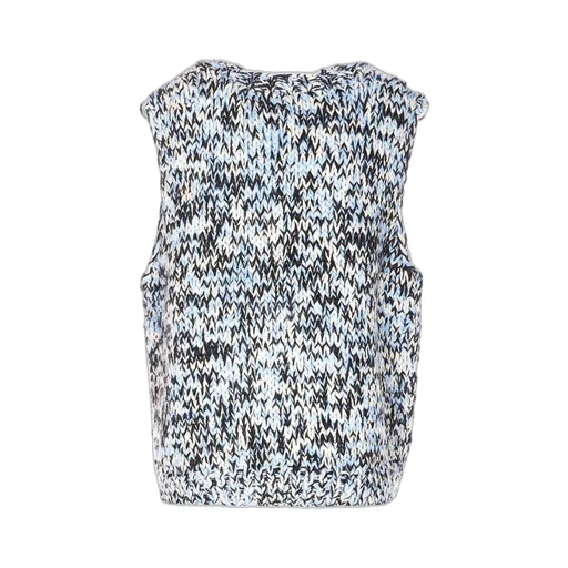 Knitted Vest With Cherry Appliqué