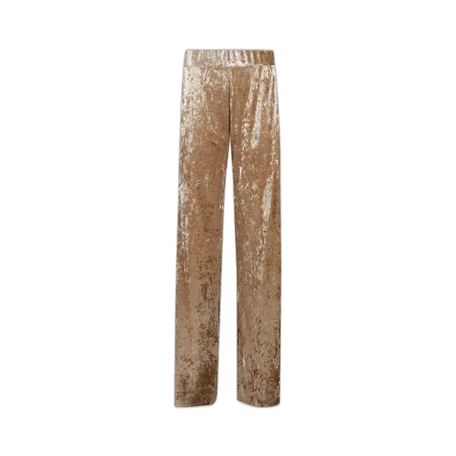 Velvet Wide-Leg Pants