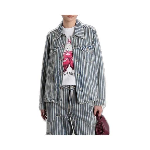 Striped Denim Jacket