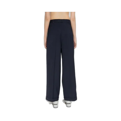 Wide-Leg Tailored Trousers